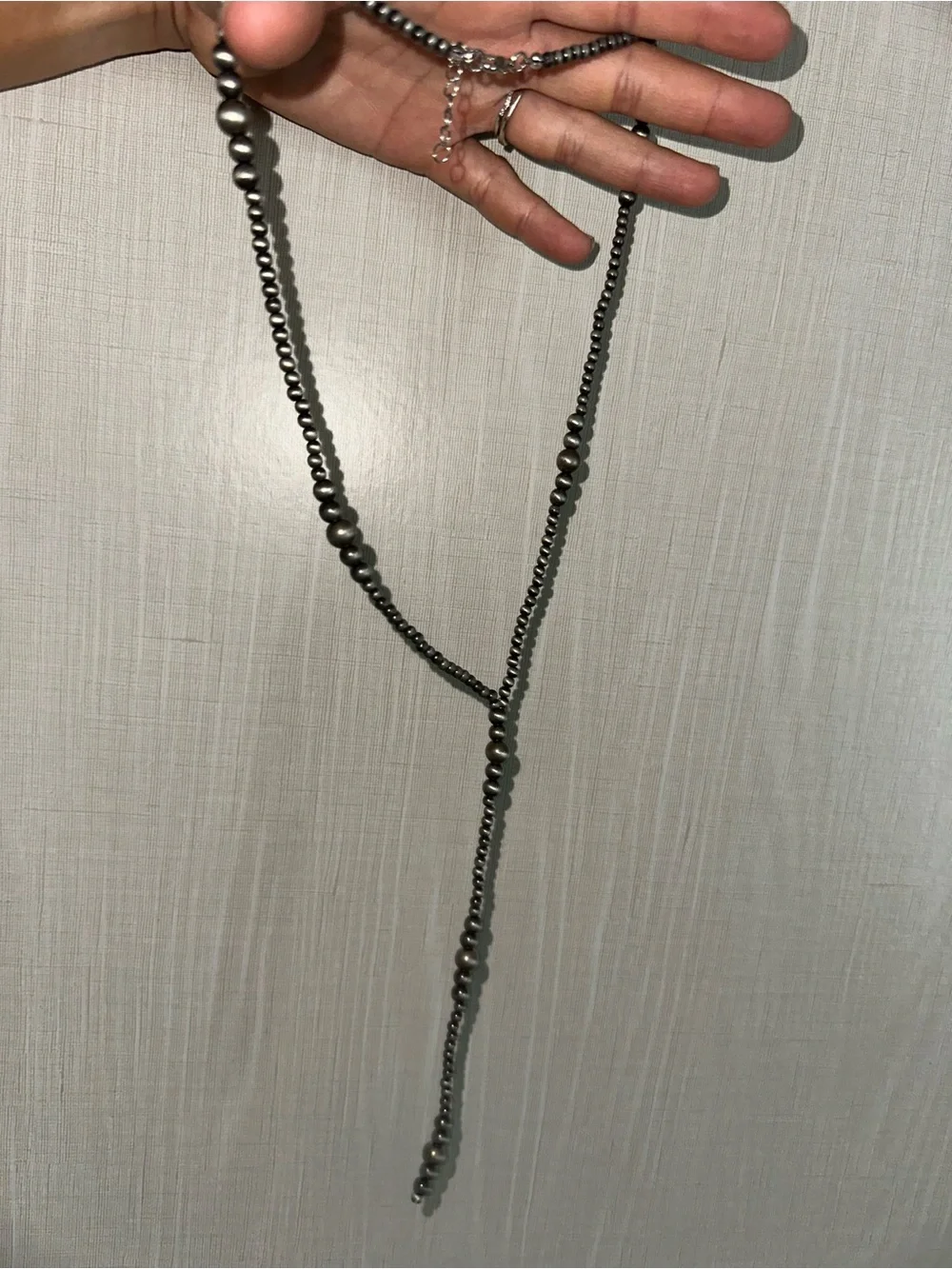 Navajo pearl lariat necklace - Picture 4 of 4
